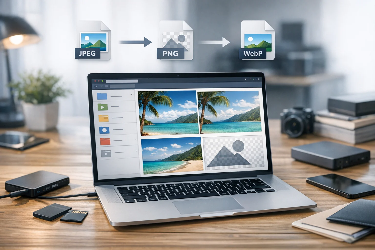 JPEG vs PNG vs WebP for Website Images and Online Sharing